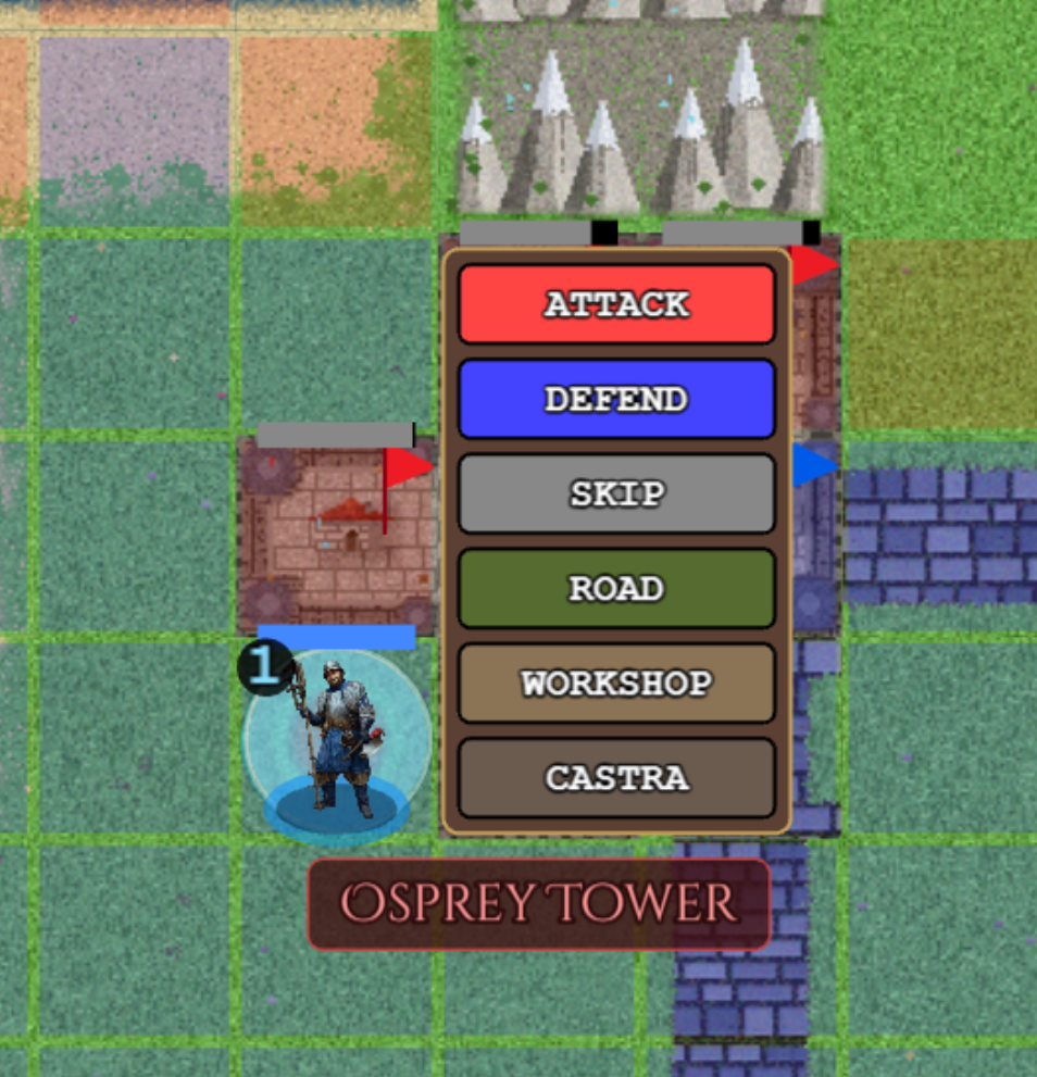 Engineer units constructing bridges and roads to expand your empire's logistical reach.